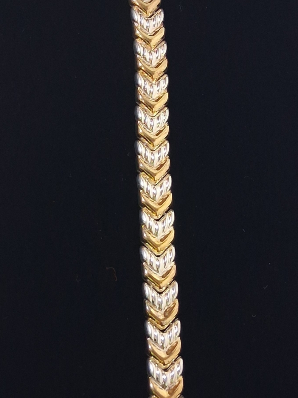 Milor 925 Chevron Bracelet 7.5"